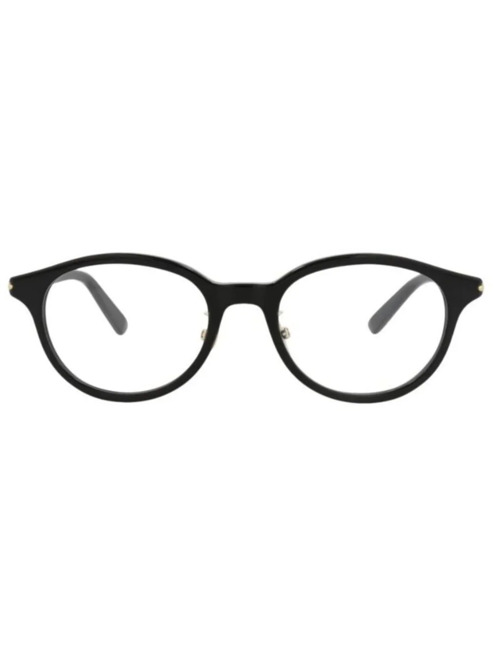 New Gucci Mens Round/Oval Black Black Transparent Fashion Designer Eyeglasses